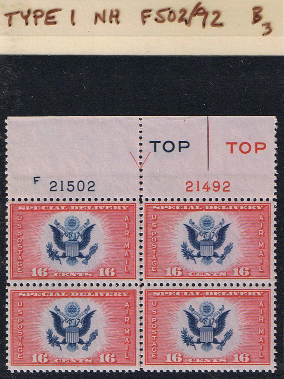 # CE2 Airmail Special Delivery - Type 1 PB - F21502/21492 [3]