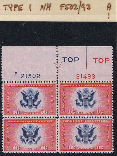 # CE2 Airmail Special Delivery - Type 1 PB - F21502/21493 [1]