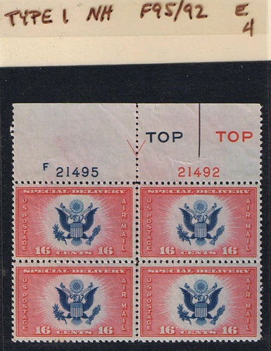 # CE2 Airmail Special Delivery - Type 1 PB - F21495/21492 [4]