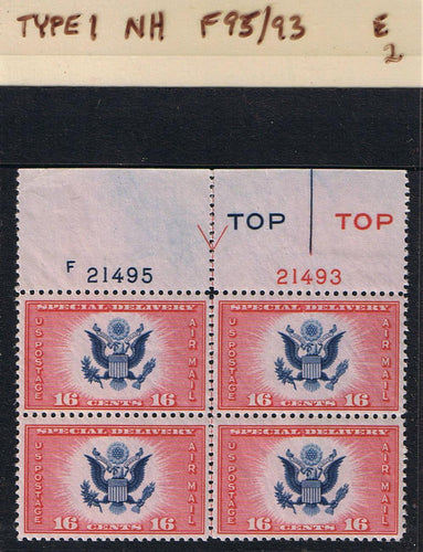 # CE2 Airmail Special Delivery - Type 1 PB - F21495/21493 [2]