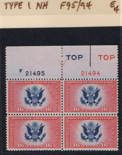 # CE2 Airmail Special Delivery - Type 1 PB - F21495/21494 [4]