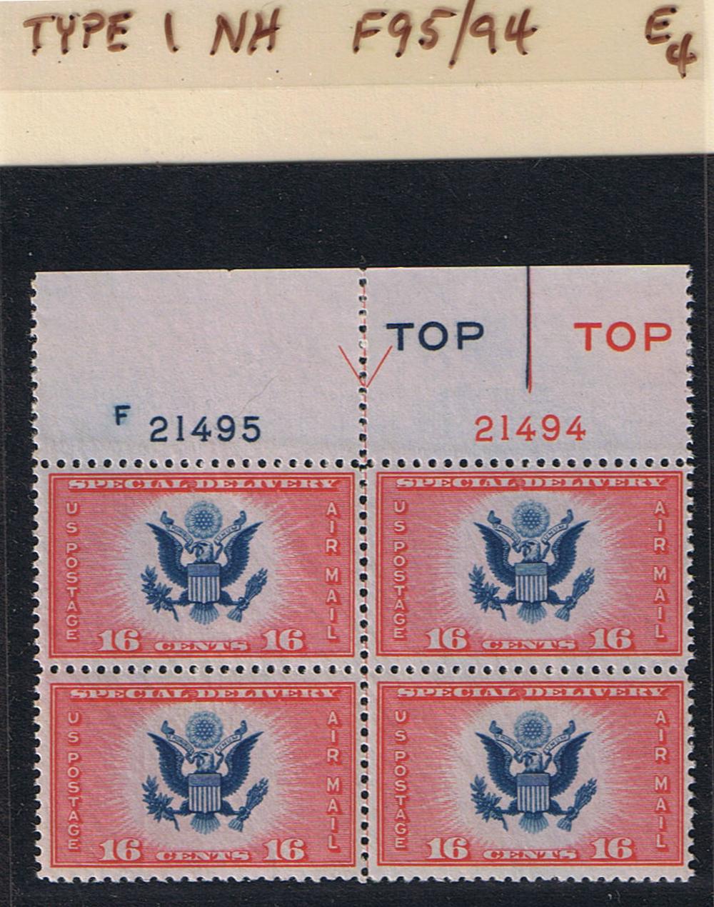 # CE2 Airmail Special Delivery - Type 1 PB - F21495/21494 [4]