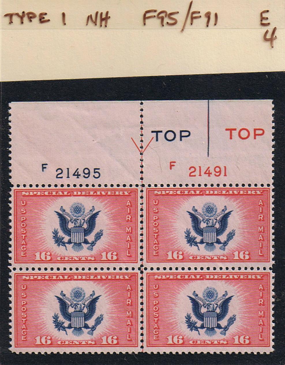 # CE2 Airmail Special Delivery - Type 1 PB - F21495/F21491 [4]
