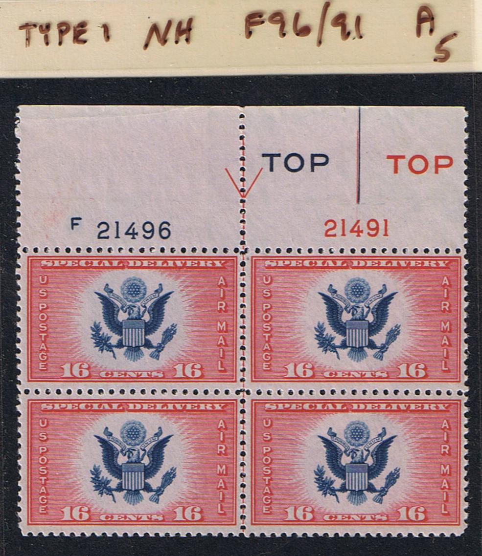 # CE2 Airmail Special Delivery - Type 1 PB - F21496/21491 [5]