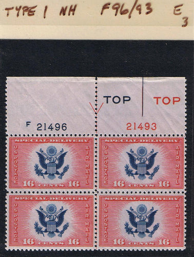 # CE2 Airmail Special Delivery - Type 1 PB - F21496/21493 [3]
