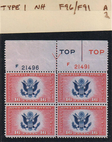 # CE2 Airmail Special Delivery - Type 1 PB - F21496/F21491 [2]