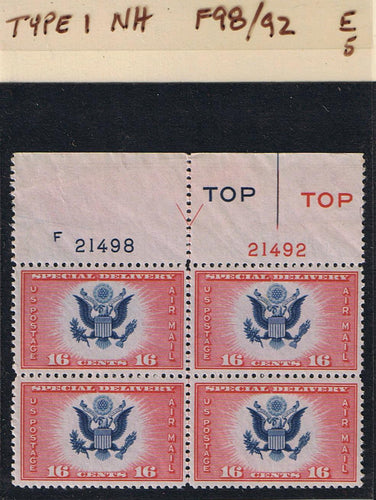 # CE2 Airmail Special Delivery - Type 1 PB - F21498/21492 [5]