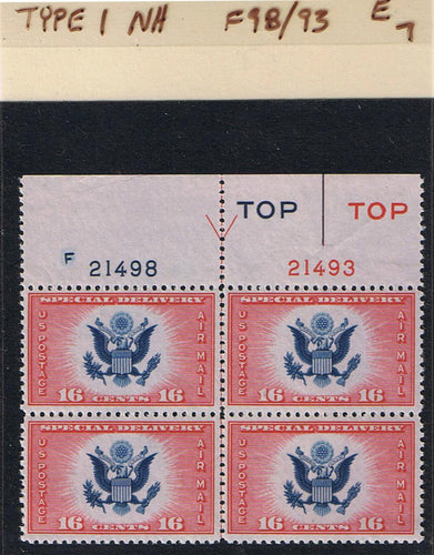# CE2 Airmail Special Delivery - Type 1 PB - F21498/21493 [7]