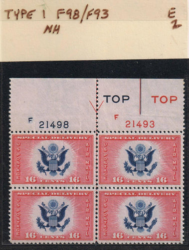 # CE2 Airmail Special Delivery - Type 1 PB - F21498/F21493 [2]