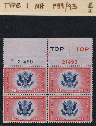 # CE2 Airmail Special Delivery - Type 1 PB - F21499/21493 [2]