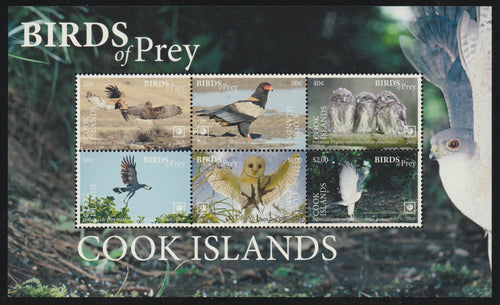 Cook Islands (2018) Birds of Prey S/S Set