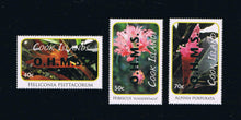 Flowers Official Stamps -- Overprint in Green