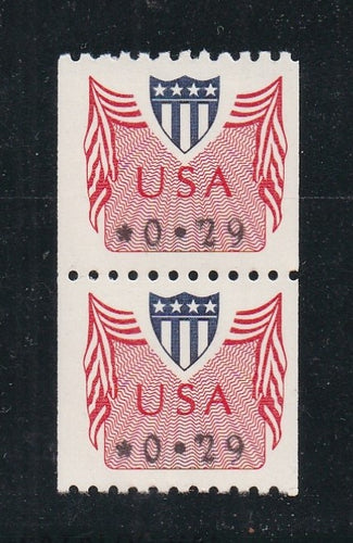 # CVP31 (1992) 29c Computer Vended Stamp, Type I - Coil pair, DG, SP, MNH