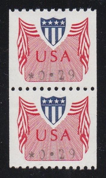 # CVP31a (1992) 29c Computer Vended Stamp, Type I - Coil pair, XF MNH