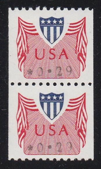 # CVP31a (1992) 29c Computer Vended Stamp, Type I - Coil pair, SG, MP, MNH