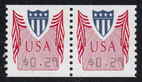 # CVP32 (1994) 29c Computer Vended Stamp - Coil pair, SG, GSP, XF MNH