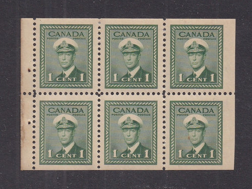 Canada # 249b (1942) King George - Bklt pane, MNH [4]
