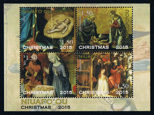 Niuafo'ou # 334 (2015) Christmas Souvenir Sheet