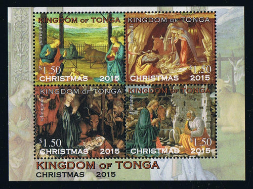 Tonga # 1283 (2015) Christmas Souvenir Sheet