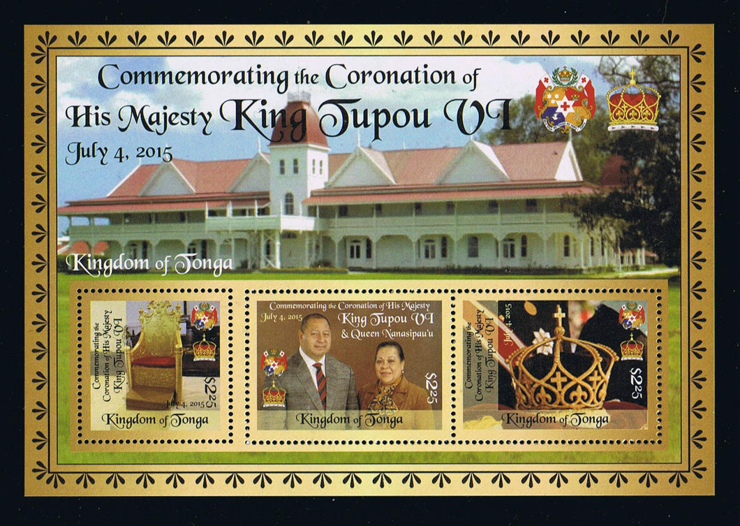 Tonga # 1274 (2015) - Coronation of King Tupou VI Souvenir Sheet