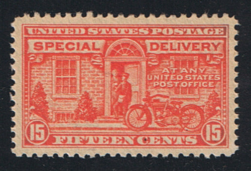E13 (1925) Motorcycle Messenger, Special Delivery - MNH, XF, Vibrant [1]