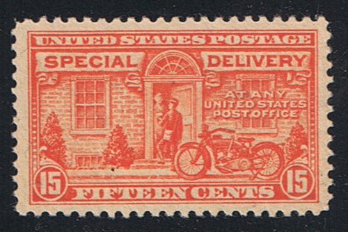 E13 (1925) Motorcycle Messenger, Special Delivery - MNH, XF, Vibrant [2]