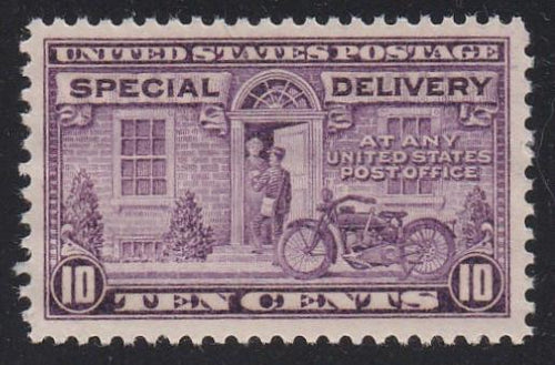 E15a (1927) Motorcycle Messenger, Special Delivery - MNH, VF