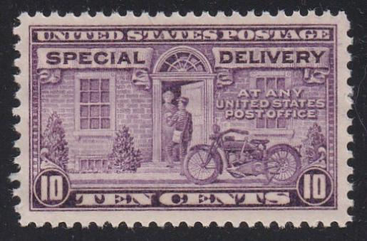 E15a (1927) Motorcycle Messenger, Special Delivery - MNH, VF