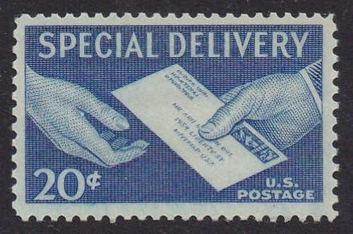E20 (1954) Hand Delivery, Special Delivery - MNH, VF