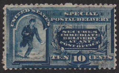 # E2 (1888) Messenger, Special Delivery - Used, Unusual