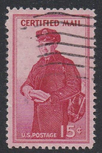 # FA1 (1955) Certified Mail - Sgl, Used [1]