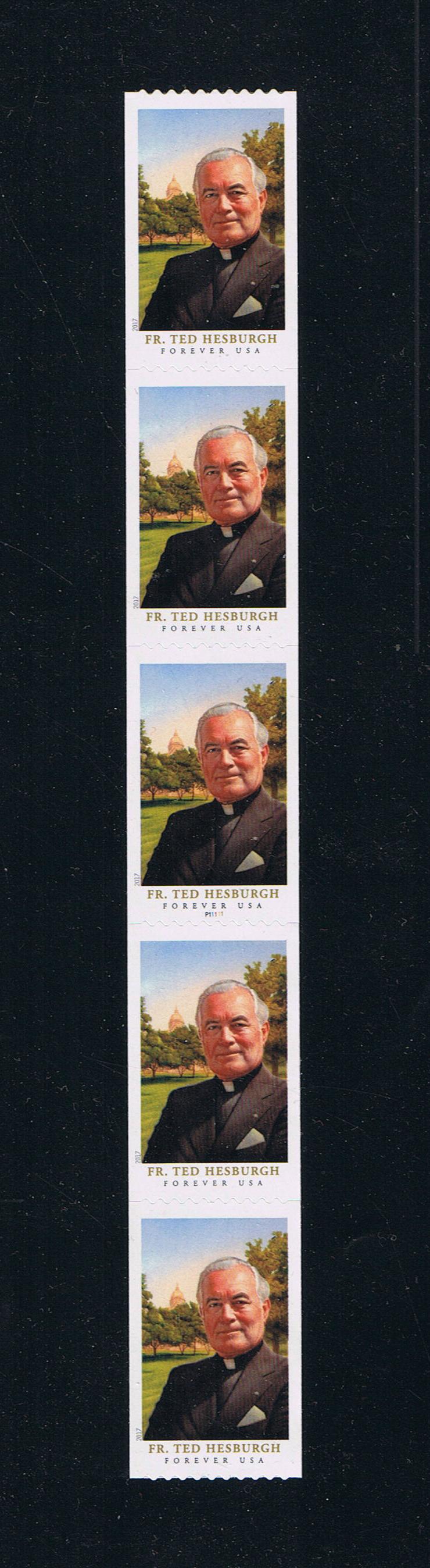 # 5242 (2017) Father Hesburgh - PS/5, #P11111, MNH