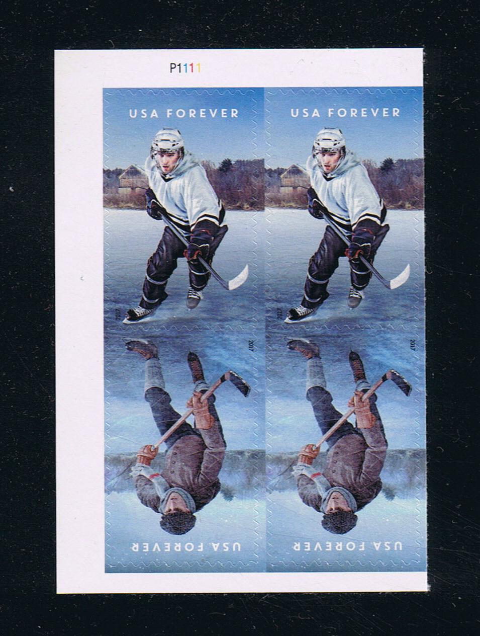 # 5252-53 (2017) History of Hockey - PB, UL #P1111, MNH