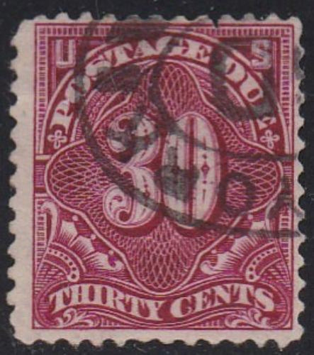 # J36 (1895) Postage Due - Used, FVF, tear