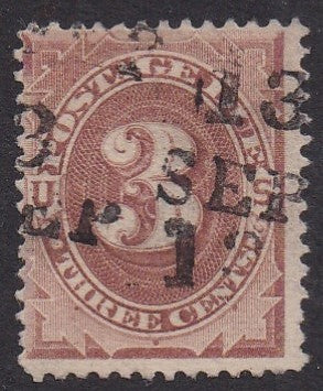 # J3 (1879) Postage Due - Used, F [6]