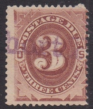 # J3 (1879) Postage Due - Used, VG [6]