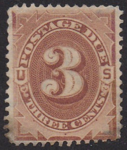 # J3 (1879) Postage Due - Used, FVF