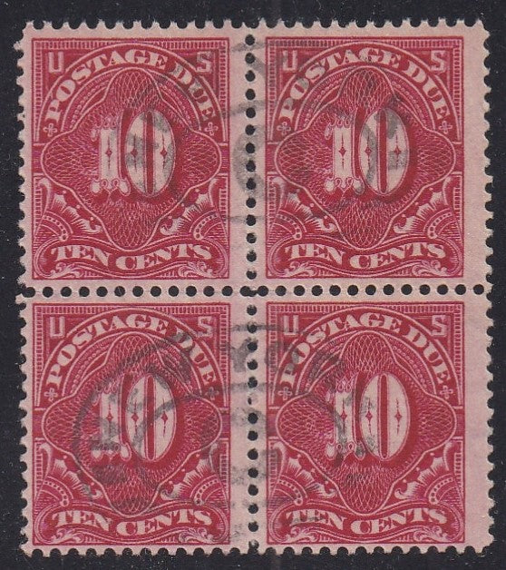 # J49a (1910) Postage Due - BK/4, Used, FVF