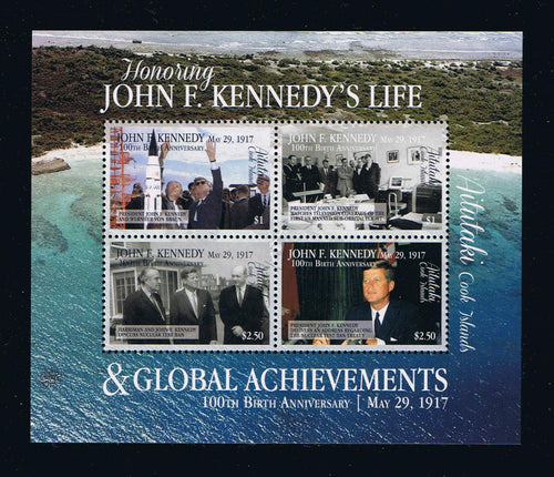 2017 Aitutaki #656 J F Kennedy Souvenir Sheet