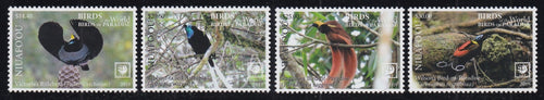 Niuafo'ou (2019) Birds of the World, Birds of Paradise - Sgls, Set/4, MNH
