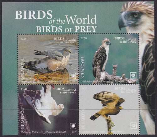 Niuafo'ou (2019) Birds of Prey, Large Stamp - BK/4, Top