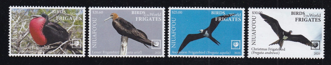 Niuafo'ou (2020) Birds of the World, Frigates - Sgls, Set/4