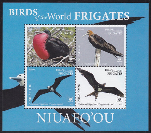 Niuafo'ou (2020) Birds of the World, Frigates - S/S