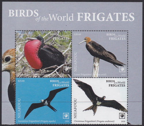 Niuafo'ou (2020) Birds of the World, Frigates, Large Stamp - BK/4, Top