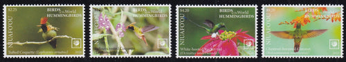 Niuafo'ou (2020) Birds of the World, Hummingbirds - Sgls, Set/4
