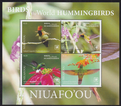 Niuafo'ou (2020) Birds of the World, Hummingbirds - S/S