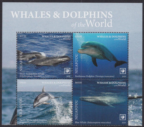 Niuafo'ou (2020) Whales & Dolphins of the World, Part II, Large Stamp - BK/4, Top