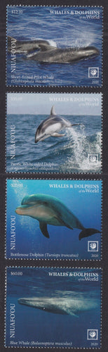 Niuafo'ou (2020) Whales & Dolphins of the World, Part II, Large Stamp - Sgls, Set/4