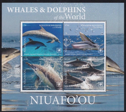 Niuafo'ou (2020) Whales & Dolphins of the World, Part I - S/S