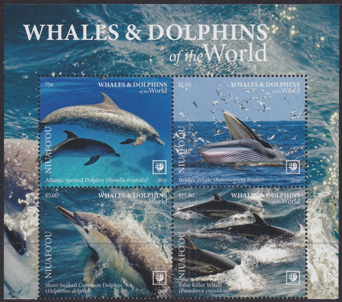Niuafo'ou (2020) Whales & Dolphins of the World, Part I, Large Stamp - BK/4, Top